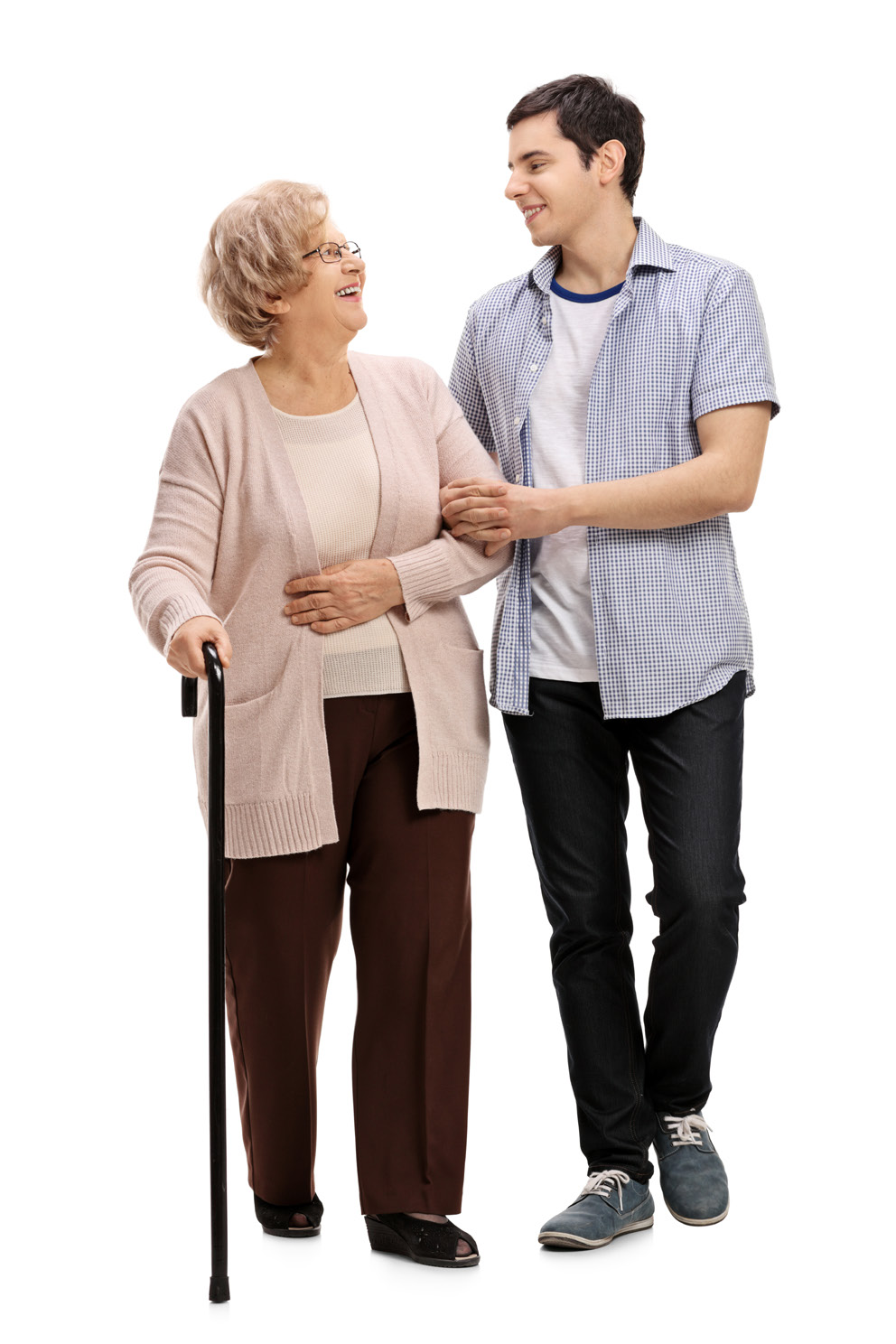 Hospice volunteer flyer with Saint Agnes Home Health and Hospice branding, a patient and volunteer photo, and a QR code