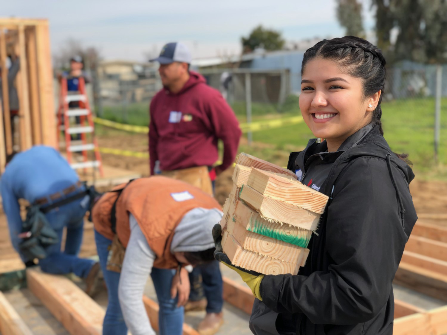 Habitat for Humanity Greater Fresno Area volunteer flyer for new home construction