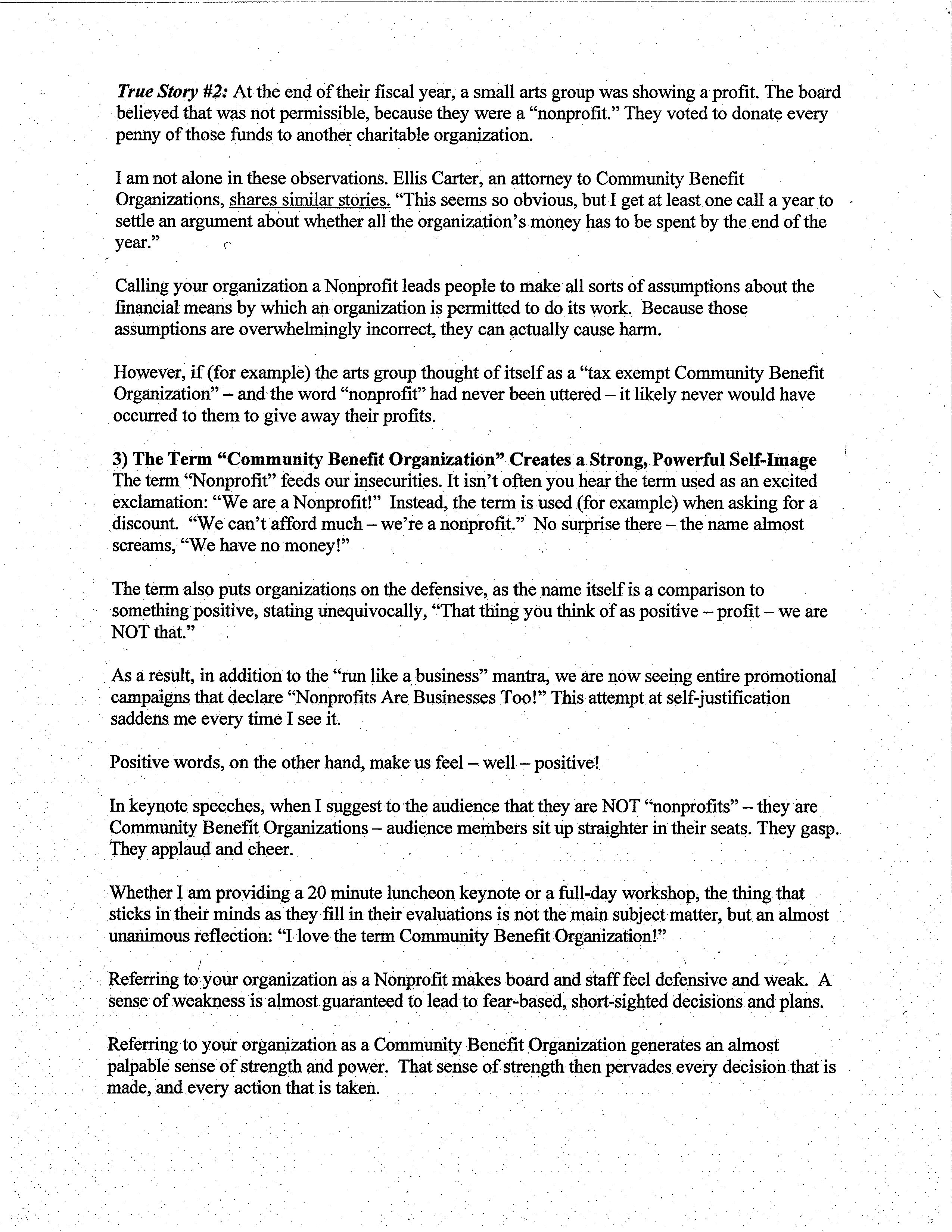 Page 2 of the article continuing the numbered reasons and quoted examples
