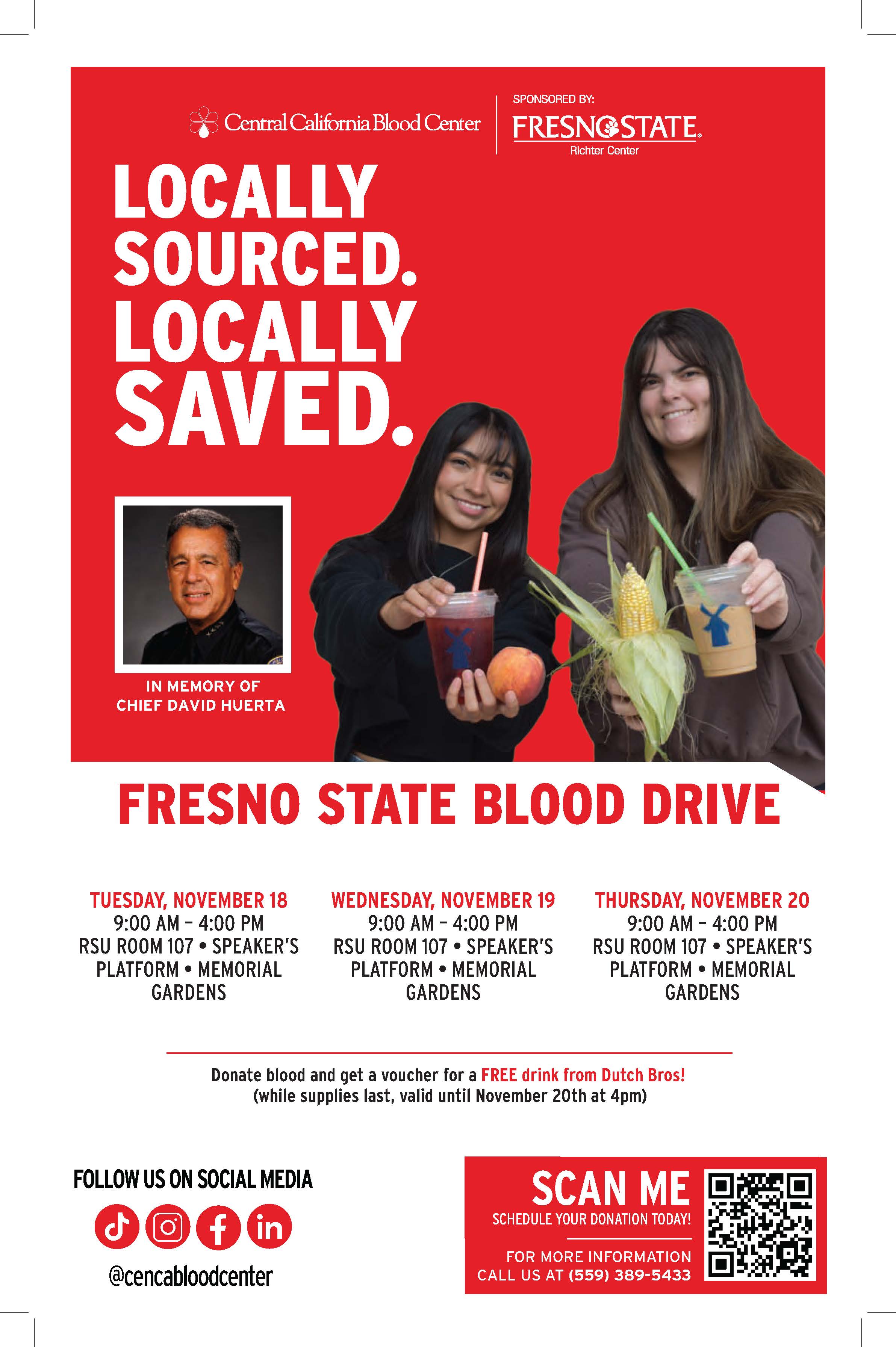 blood drive poster image of donors