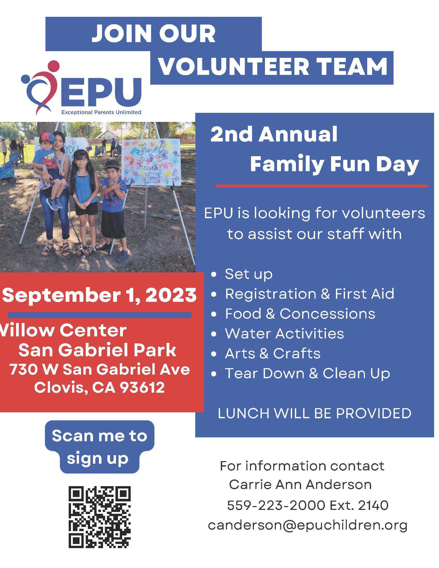 EPU volunteer flyer