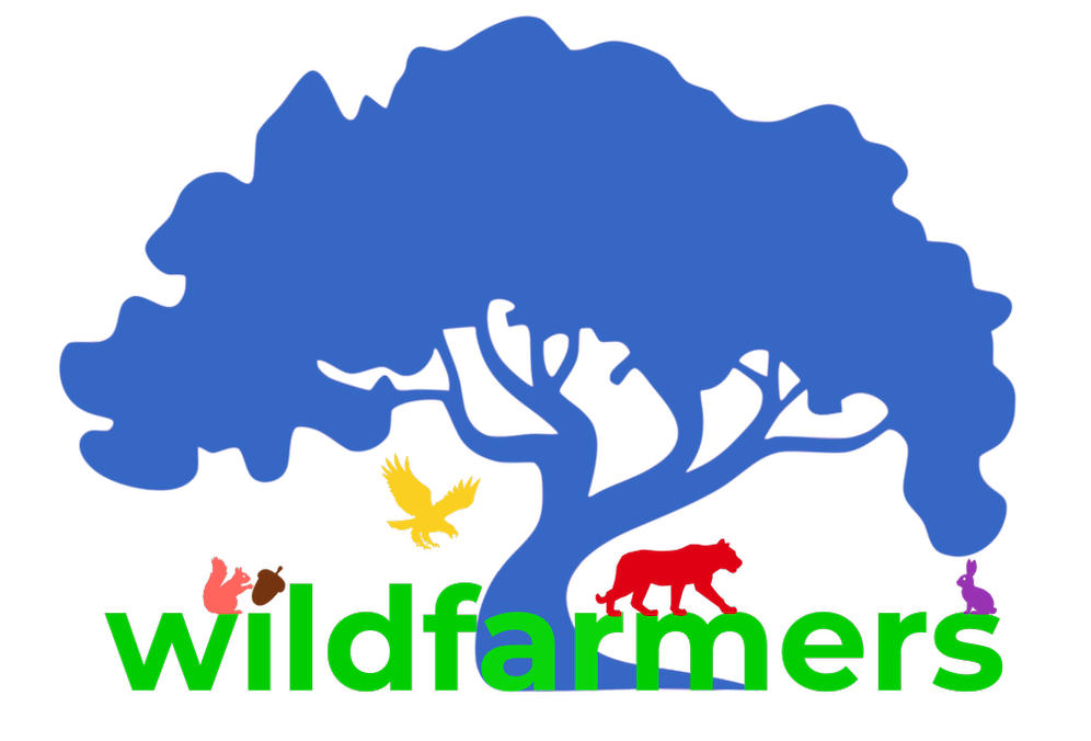 wildfarmers logo image, tree with animals
