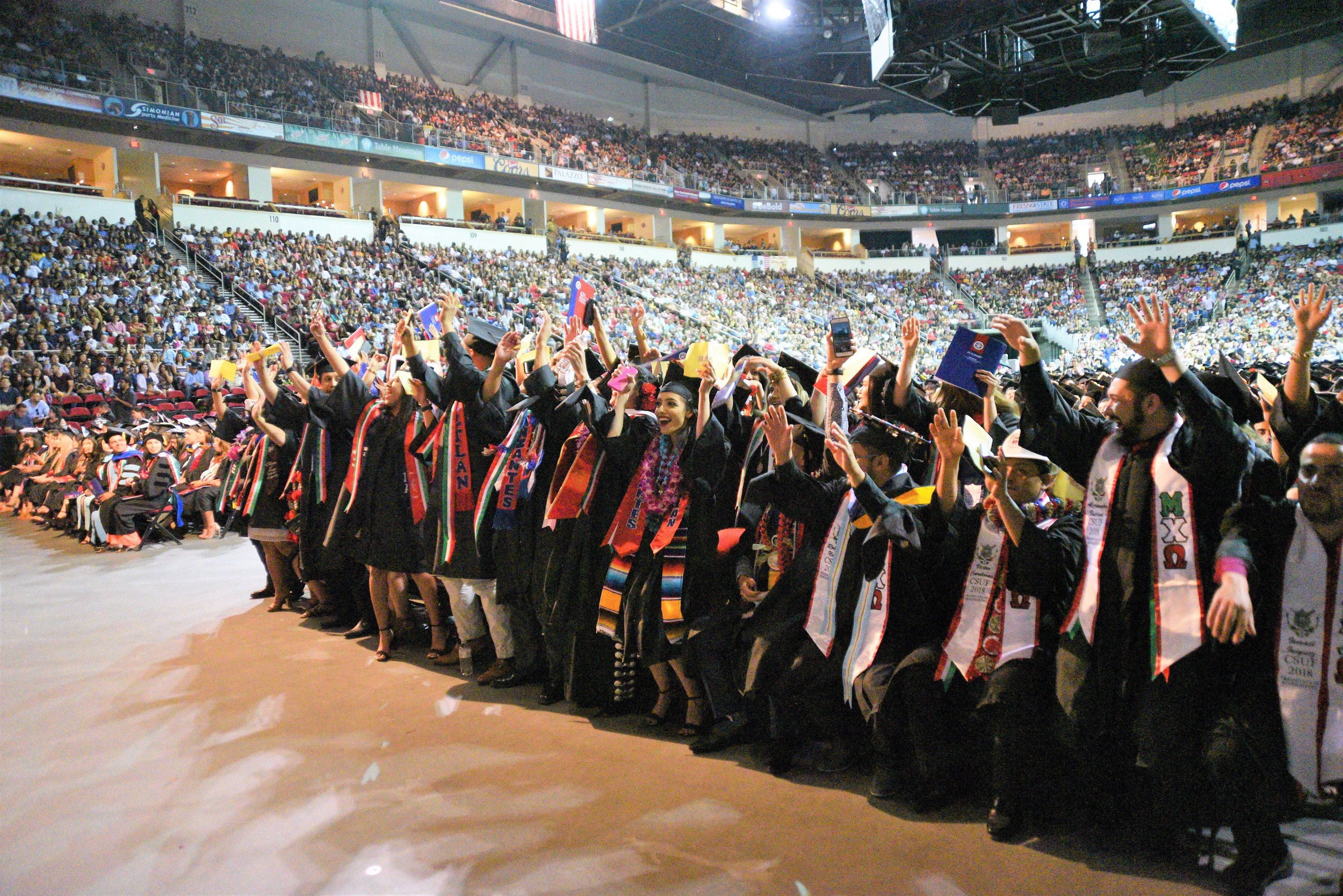 Grads doing the wave