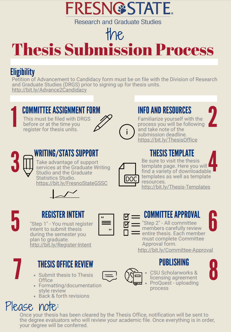 Thesis Process Infographic