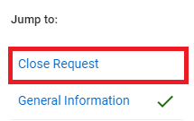 Close Request link