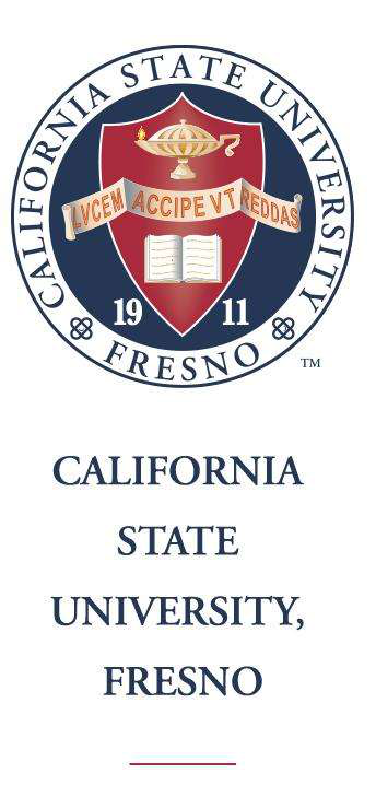 California State University, Fresno logo and letterhead