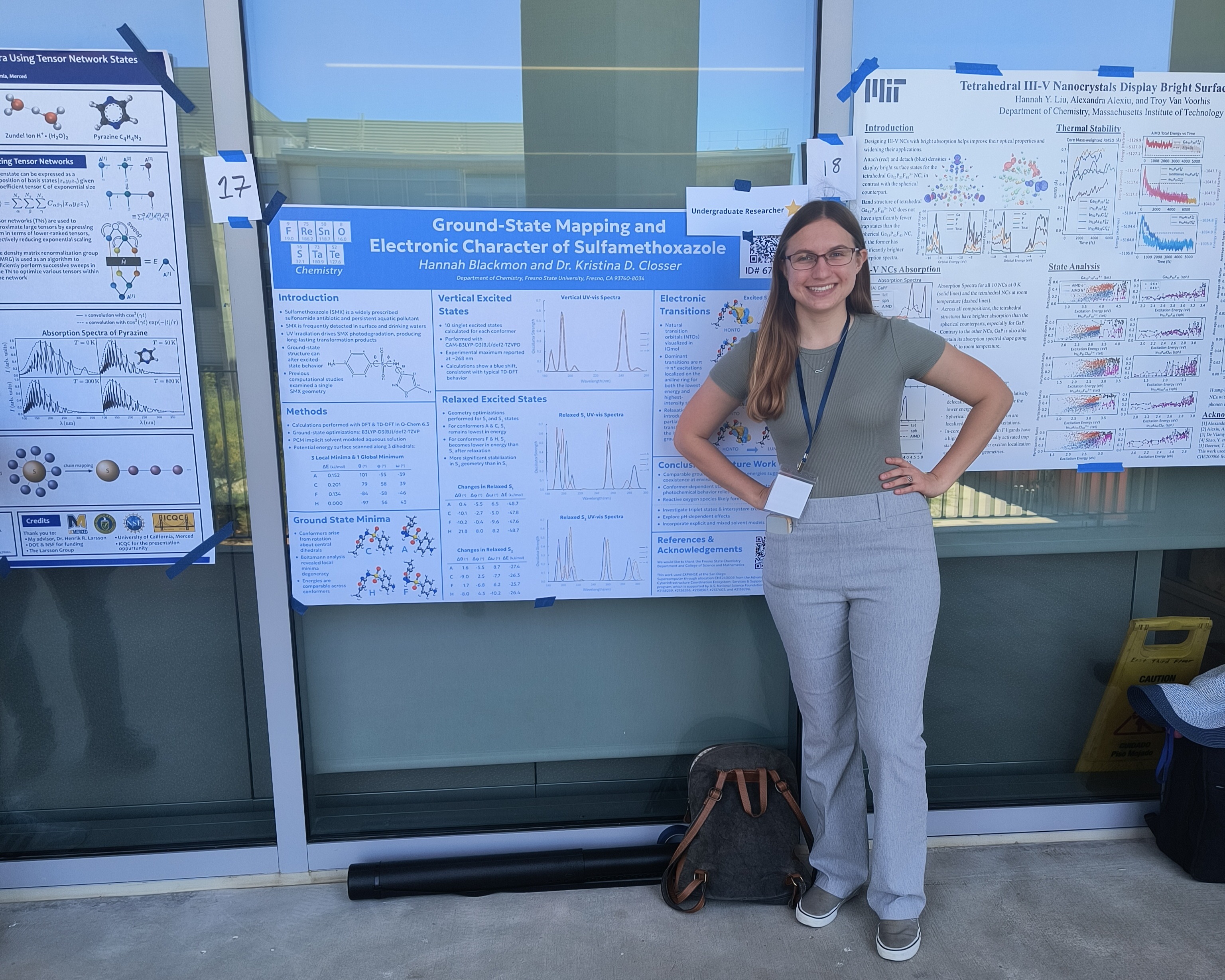 Hannah Blackmon presents her poster
