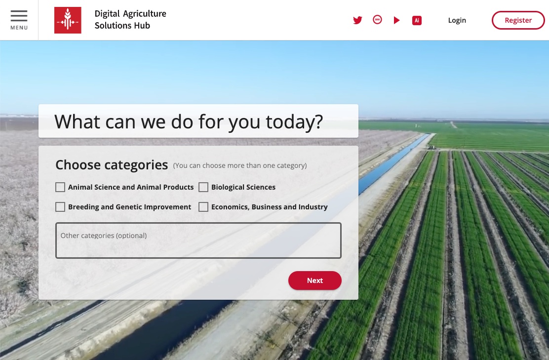 Digital Agriculture Solutions Hub
