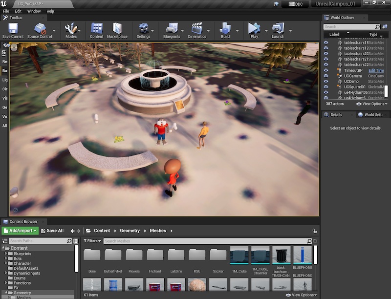 Unreal Campus project