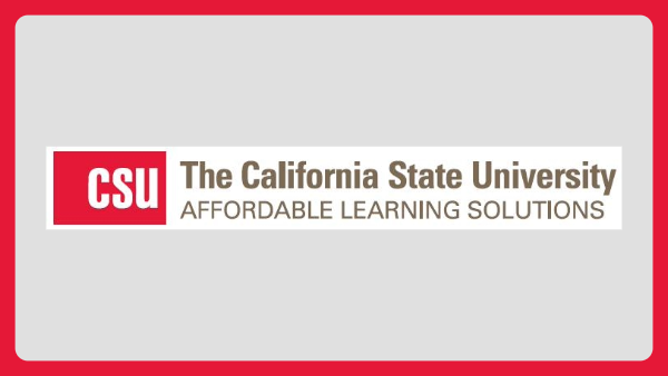 OER course card with CSU affordable learning solutions logo
