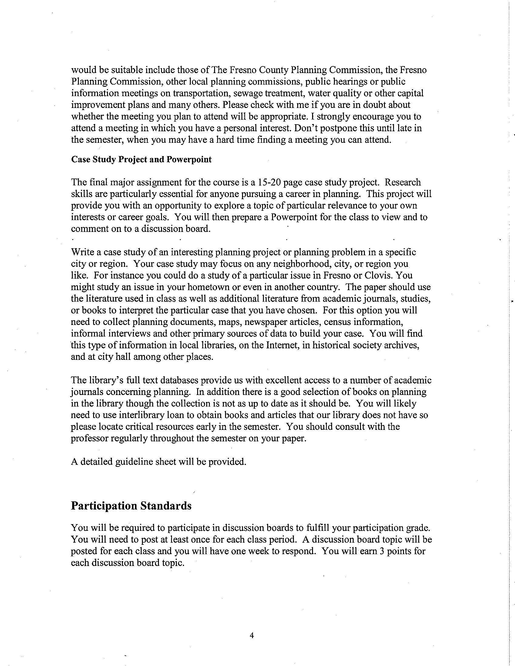 Syllabus page with university policies continuing, page 10